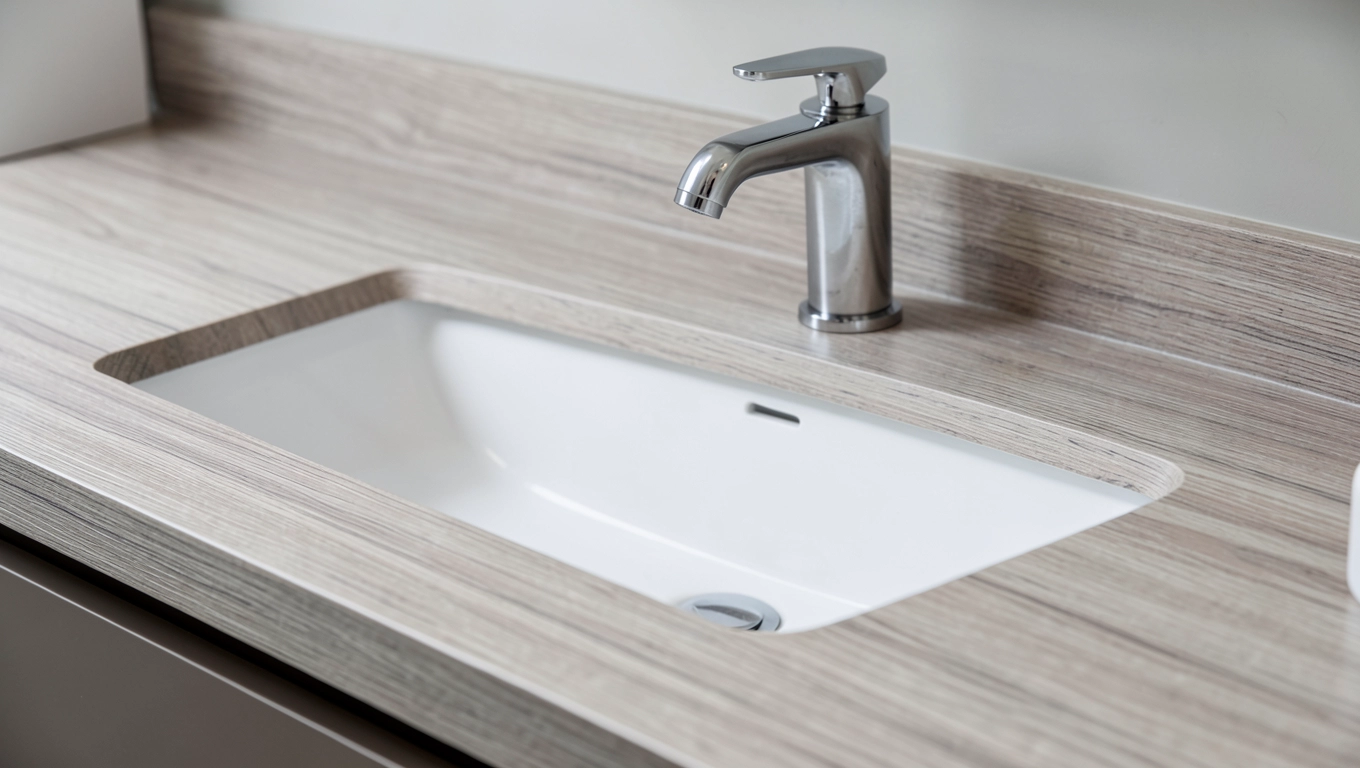 blat do łazienki z laminatu