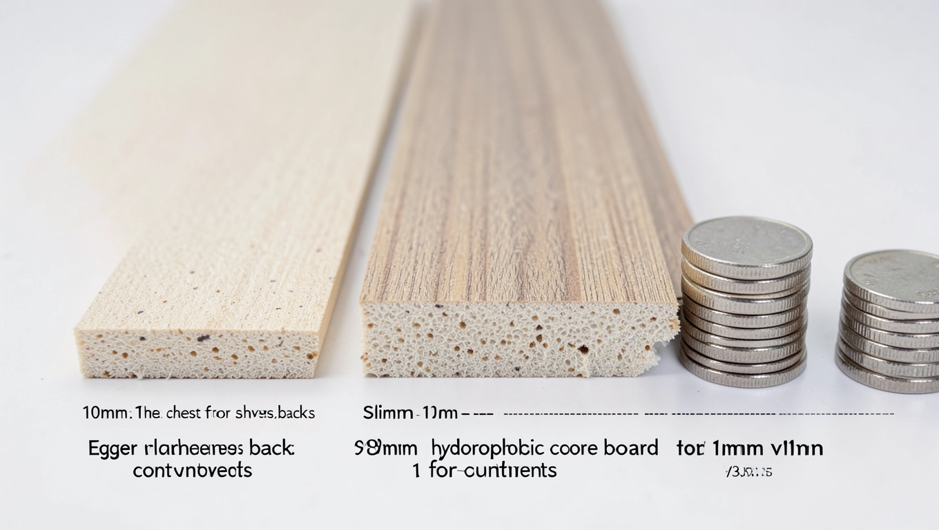 Cena Egger wg grubości i struktury