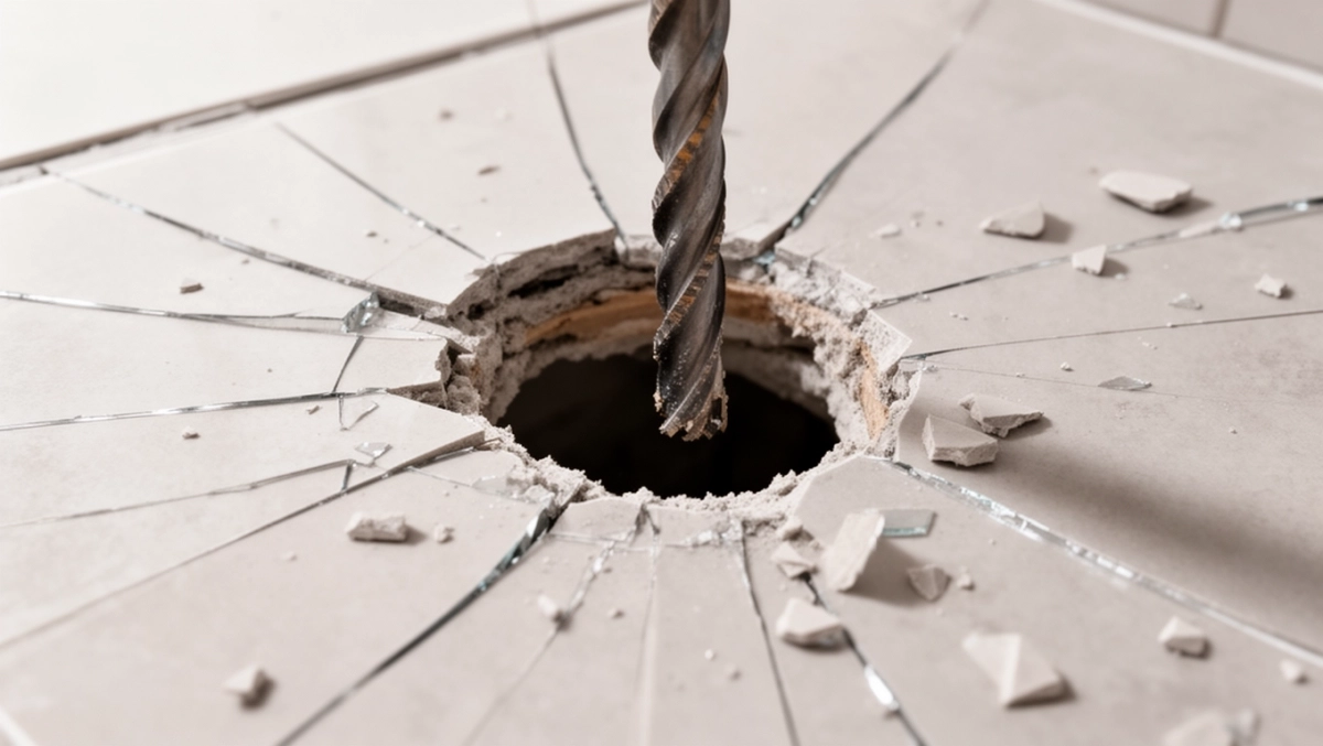 cięcie otworów w gresie