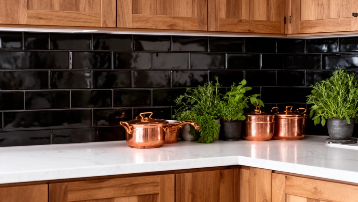 czarna glazura do kuchni