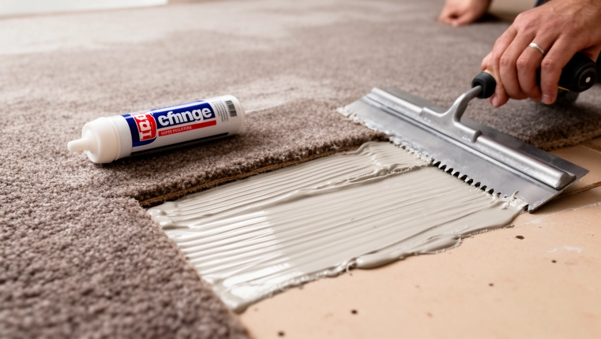 czym przykleić wykładzinę dywanową