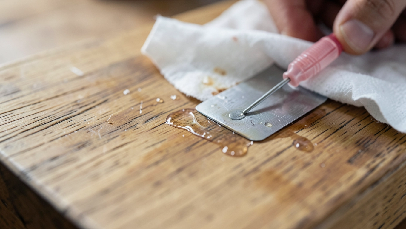Czym usunąć klej kropelka z mebli