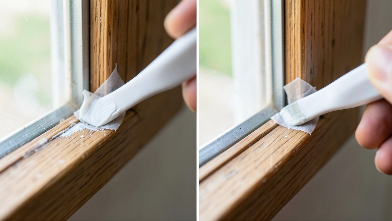 Czym usunąć klej po taśmie z ramy okiennej