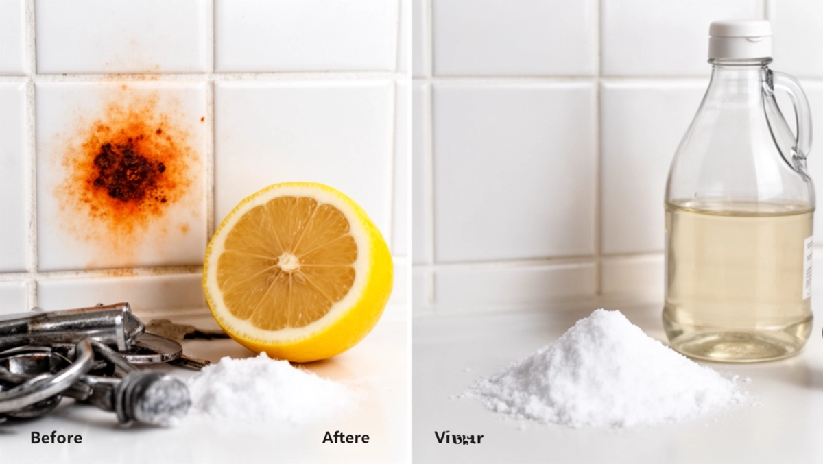 czym usunąć rdzę z kafelek