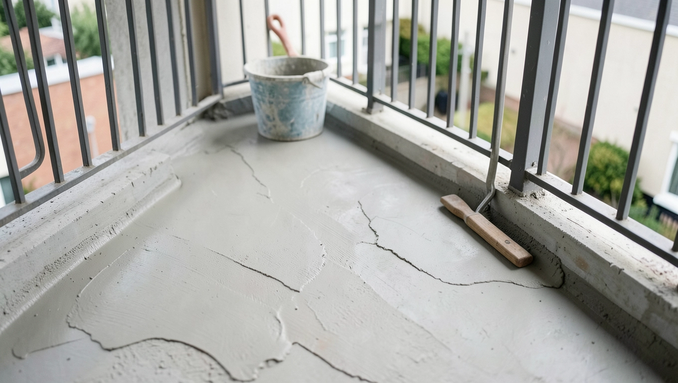 Czym wyrównać balkon pod żywicę