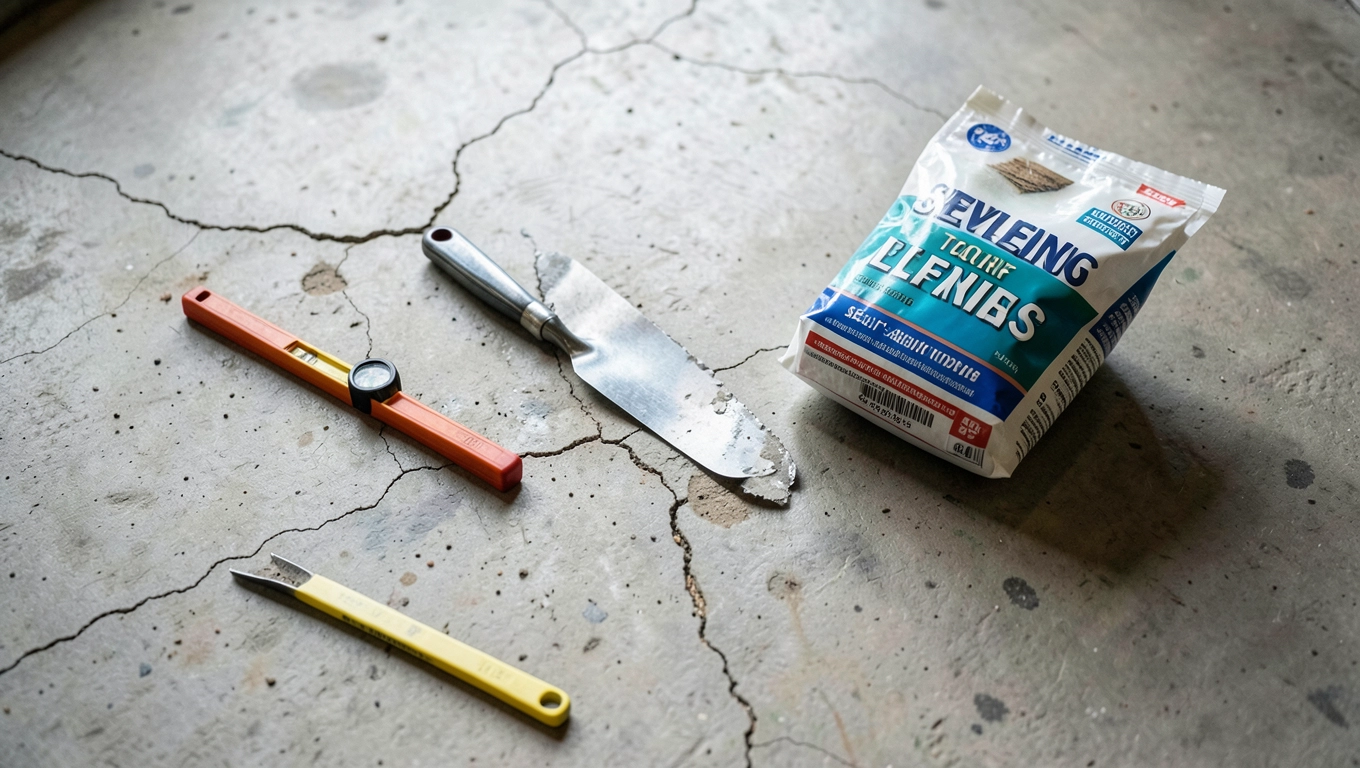 Czym wyrównać posadzkę w garażu