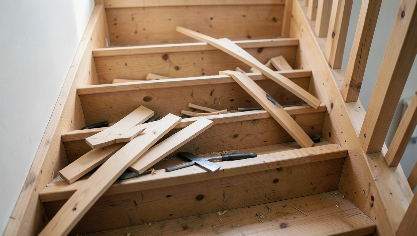 Demontaż schodów drewnianych cena