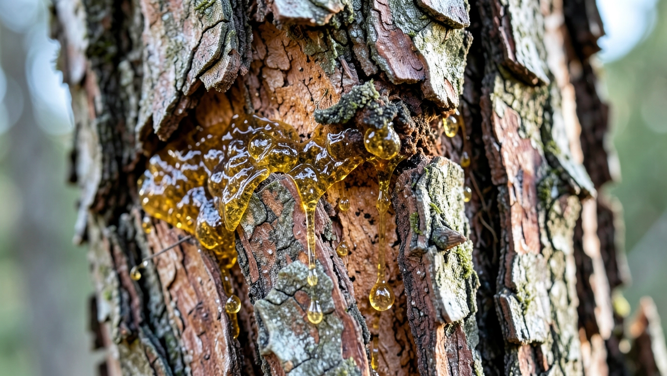 Dlaczego z drzewa wycieka żywica