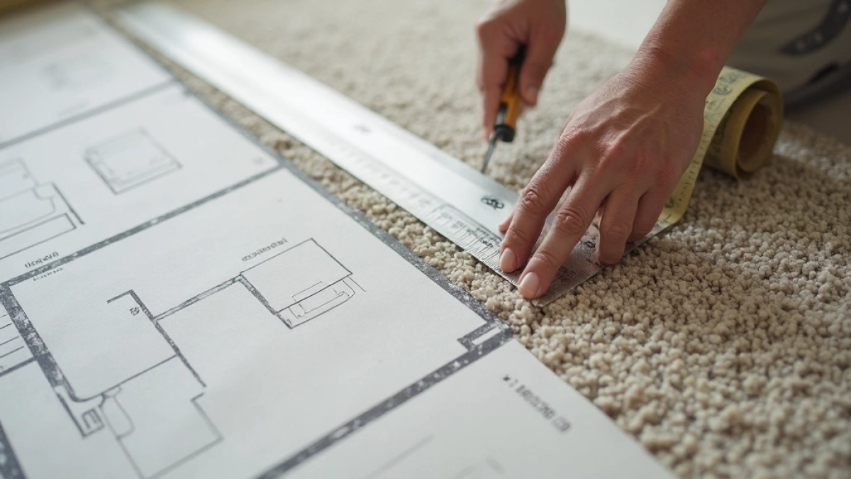 Docinanie wykładziny dywanowej