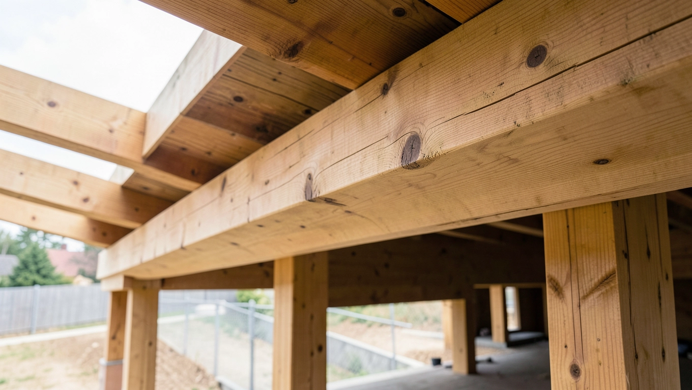 Dźwigary z drewna klejonego rozpiętość