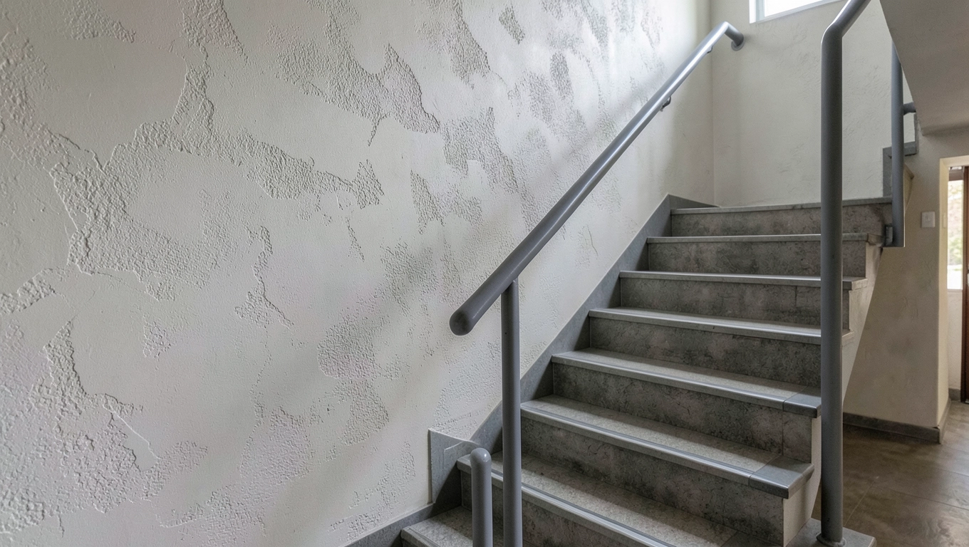 Farba strukturalna na klatce schodowej