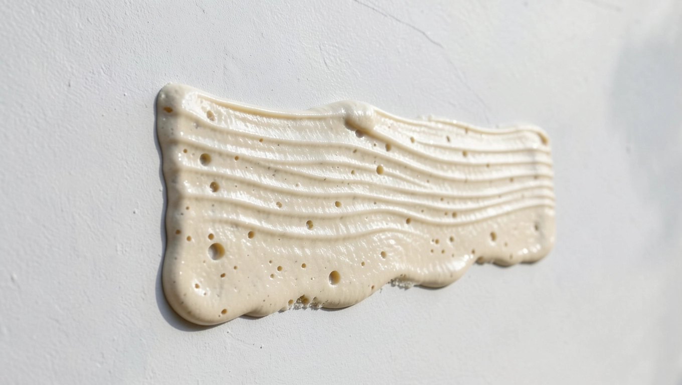 Gąbkowanie kleju na elewacji