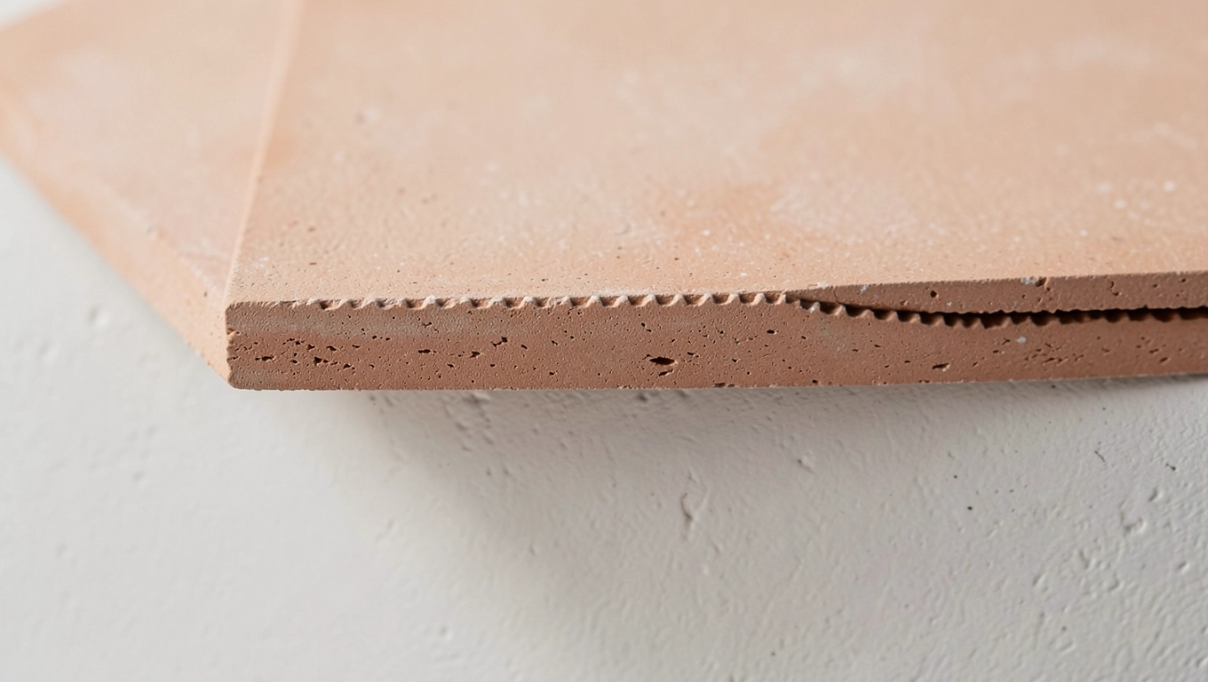 Grubość terakoty ściennej z klejem