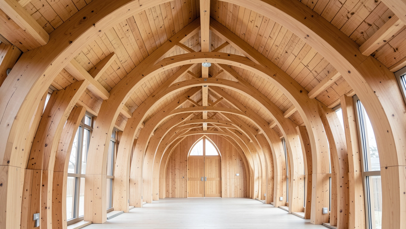 Hale z drewna klejonego