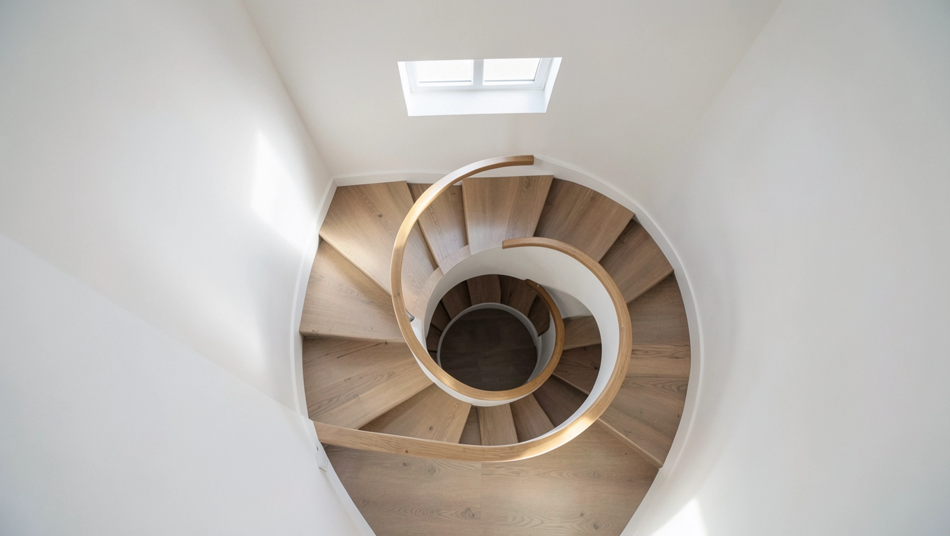 Ile potrzeba miejsca na schody spiralne