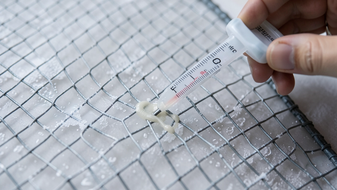 Ile schnie klej do siatki w temperaturze 5 stopni