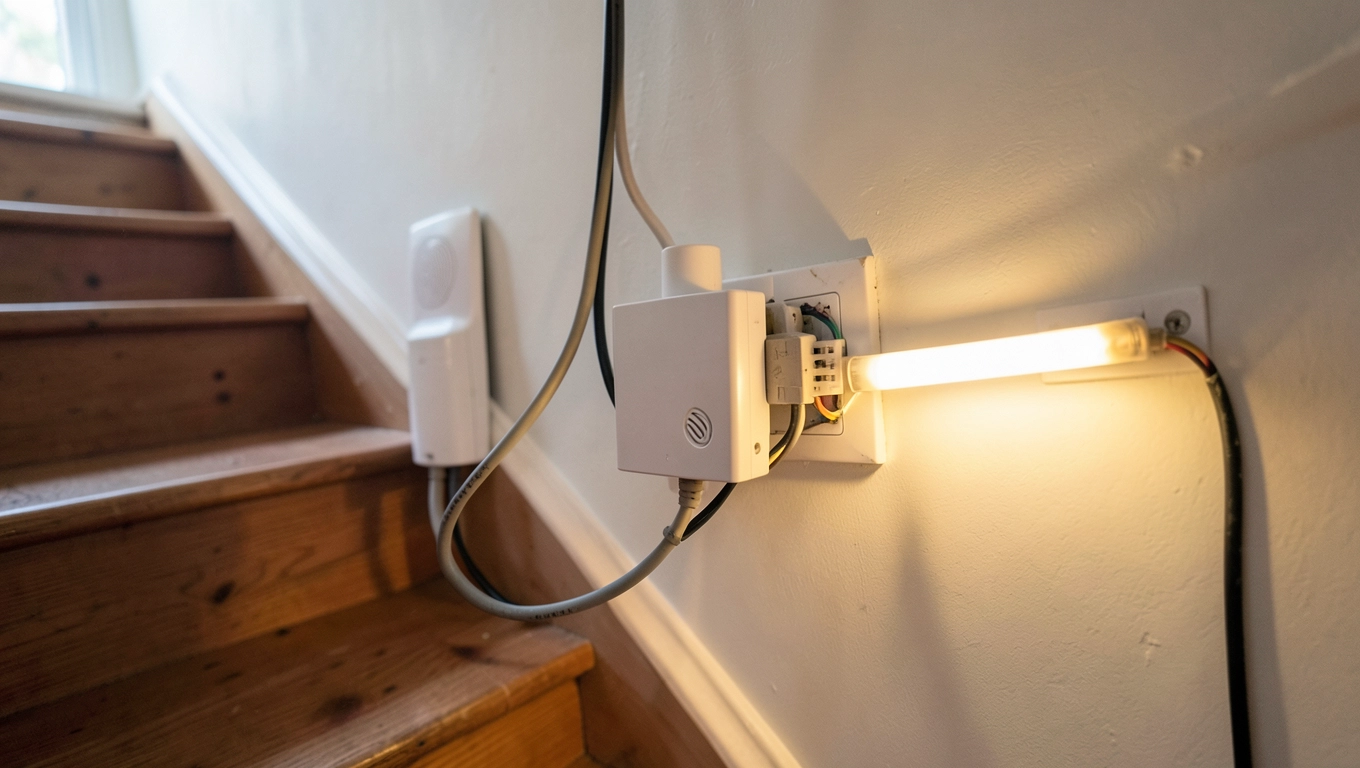 Jak podłączyć oświetlenie schodowe z czujnikiem ruchu