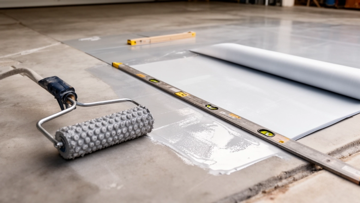 Jak położyć wykładzinę PCV na betonie