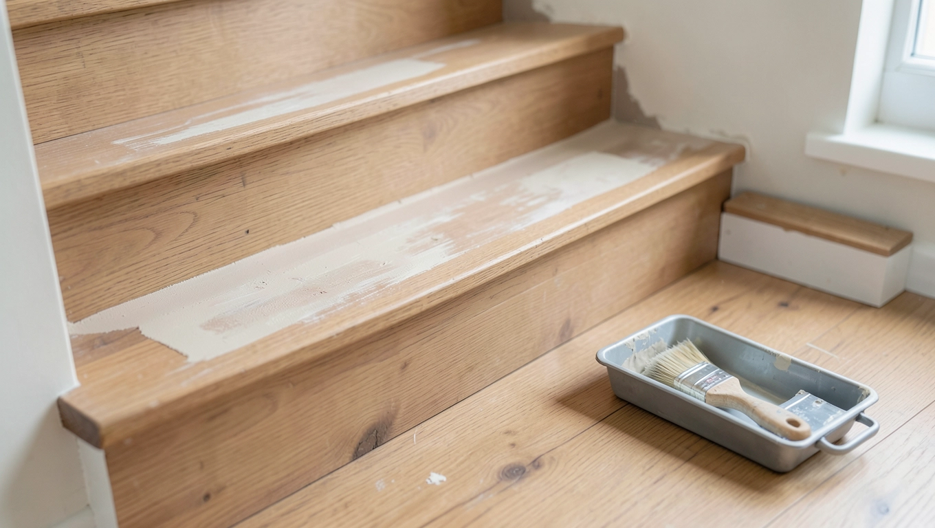 jak pomalować drewniane schody