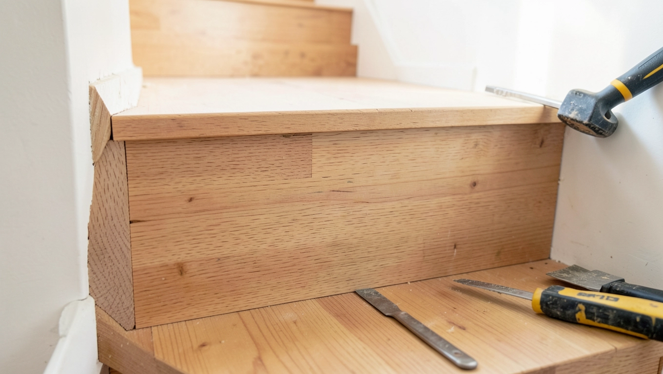 Jak poszerzyć stopnie schodów drewnianych