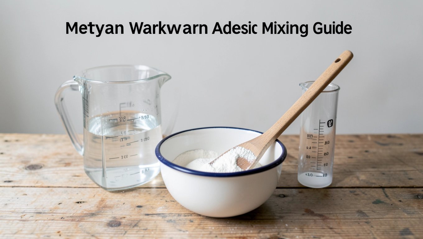 Jak rozrobić Klej do tapet Metylan