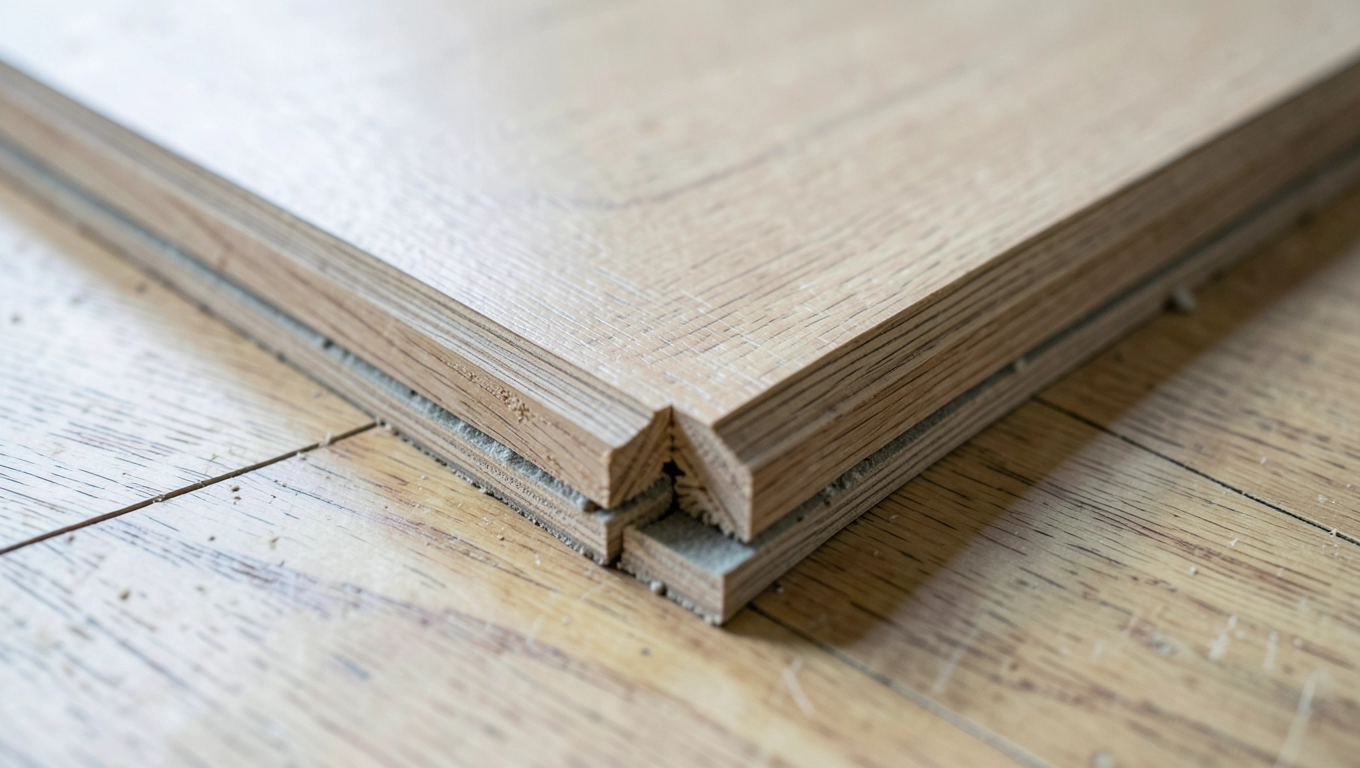 jak układać panele podłogowe v fugą