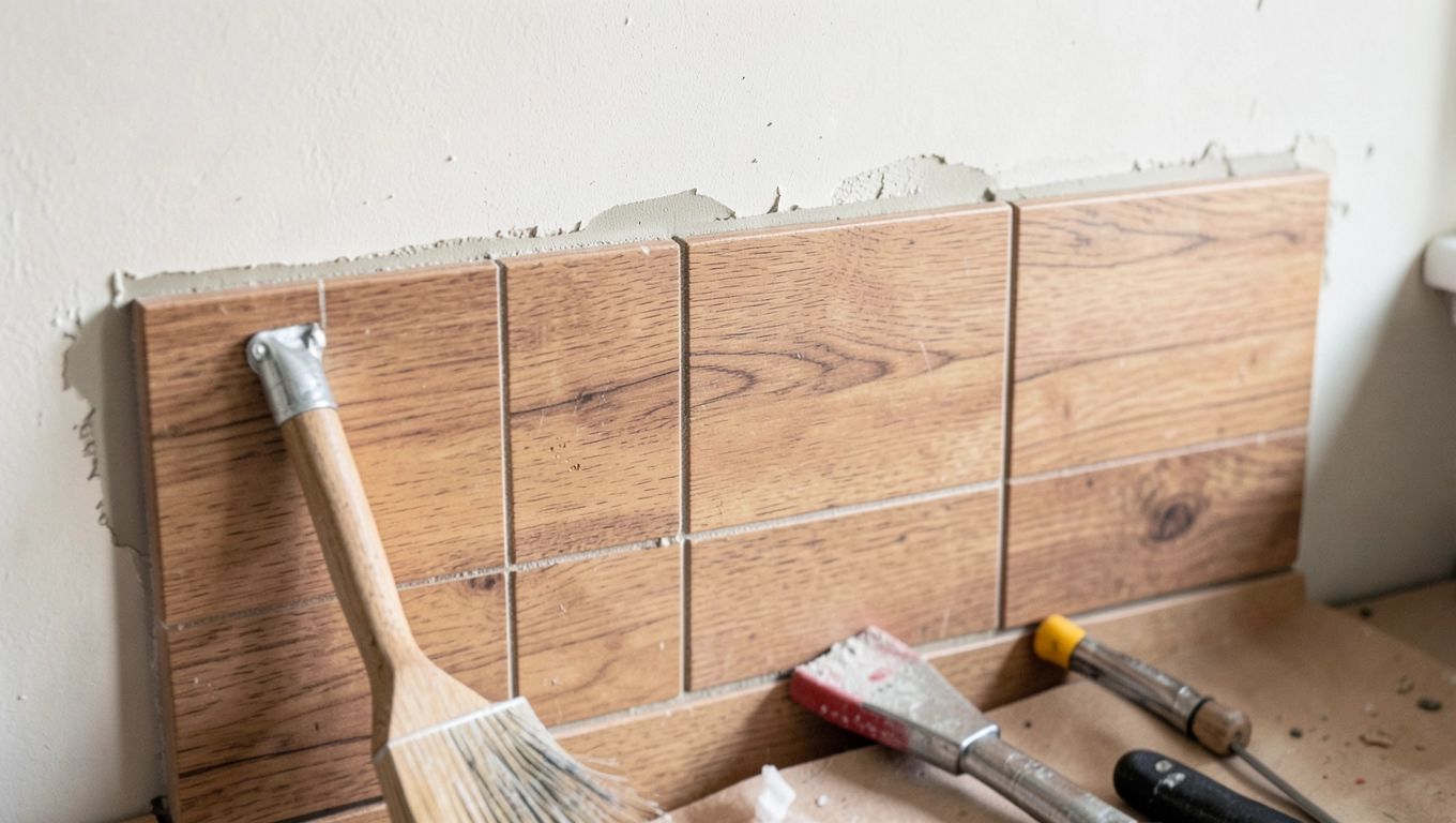 Jak układać płytki drewnopodobne na ścianie