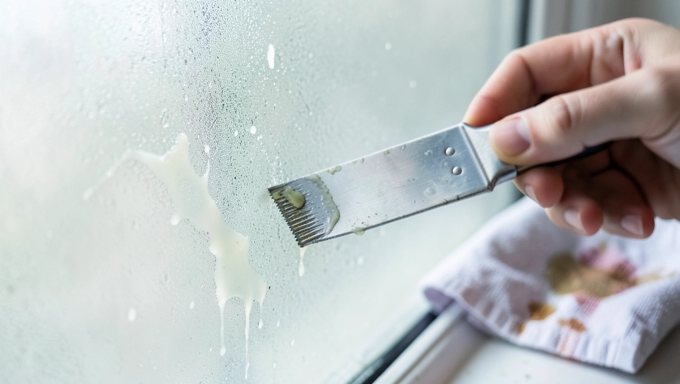 Jak usunąć klej do szyb