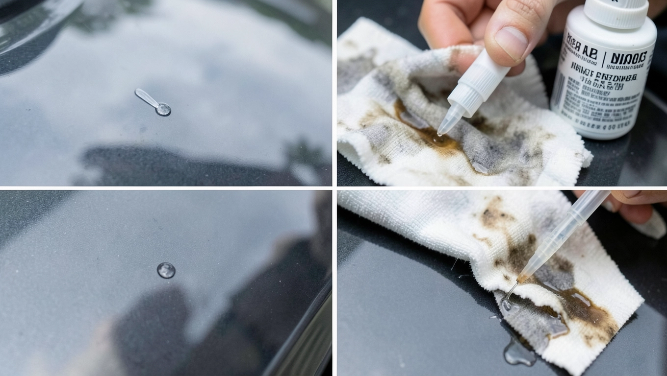 Jak usunąć klej kropelka z lakieru samochodowego