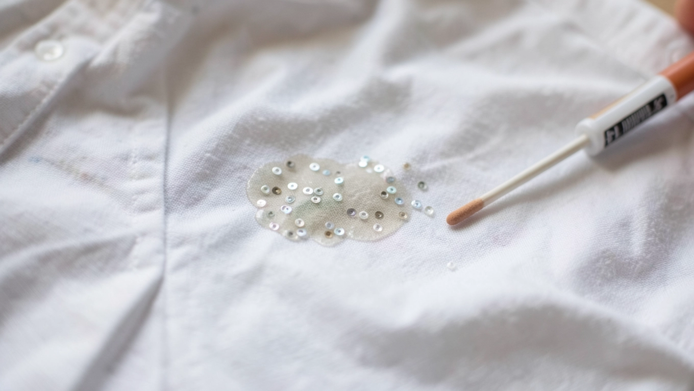 Jak usunąć klej po cekinach z ubrania