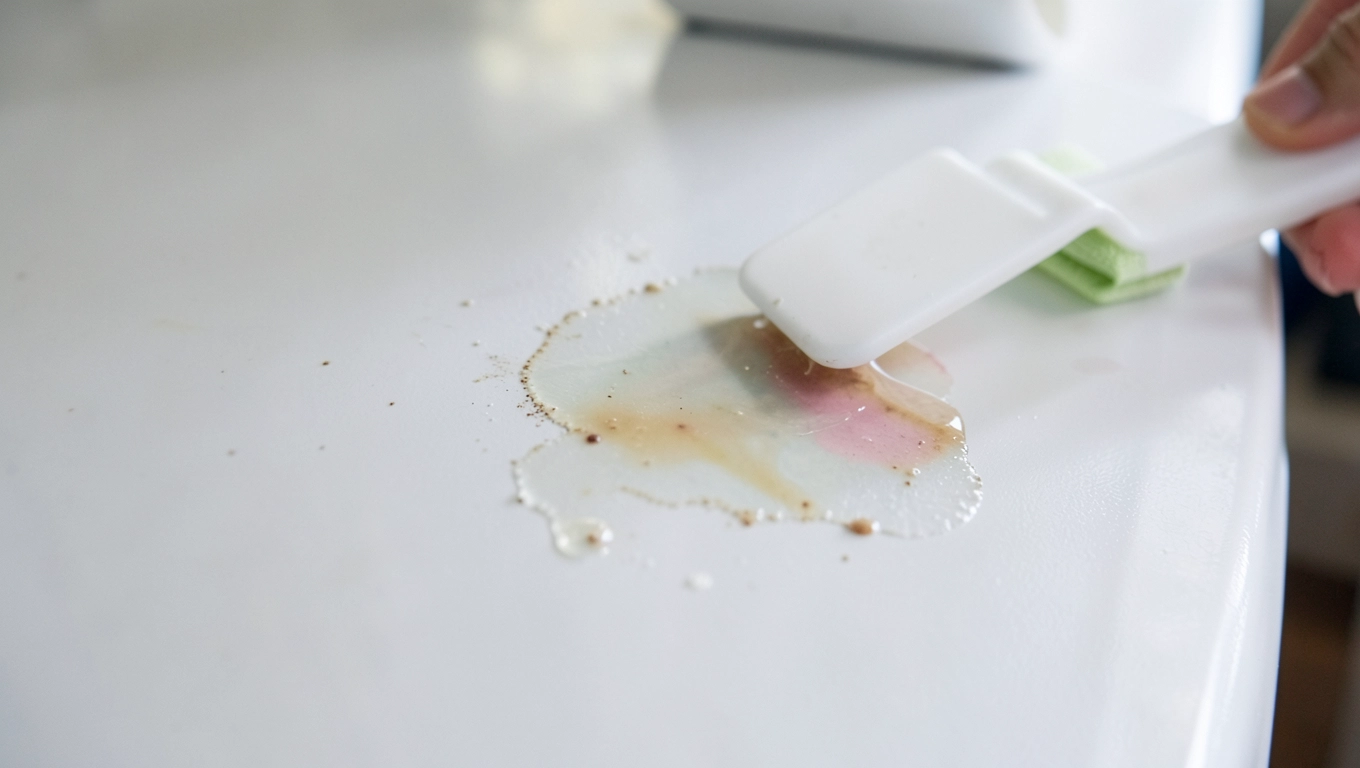 Jak usunąć klej po naklejce z lodówki