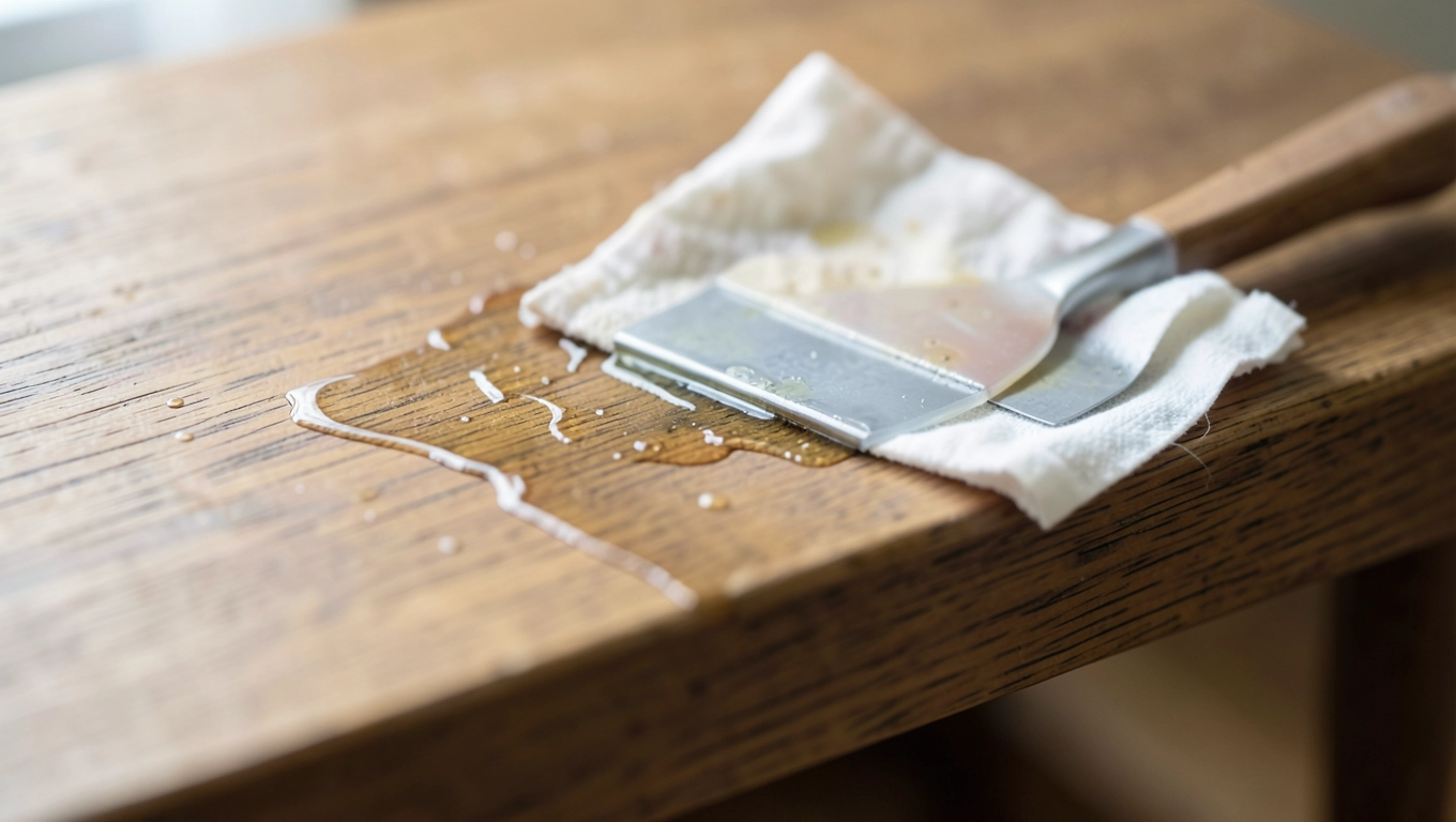 Jak usunąć klej po naklejce z mebli