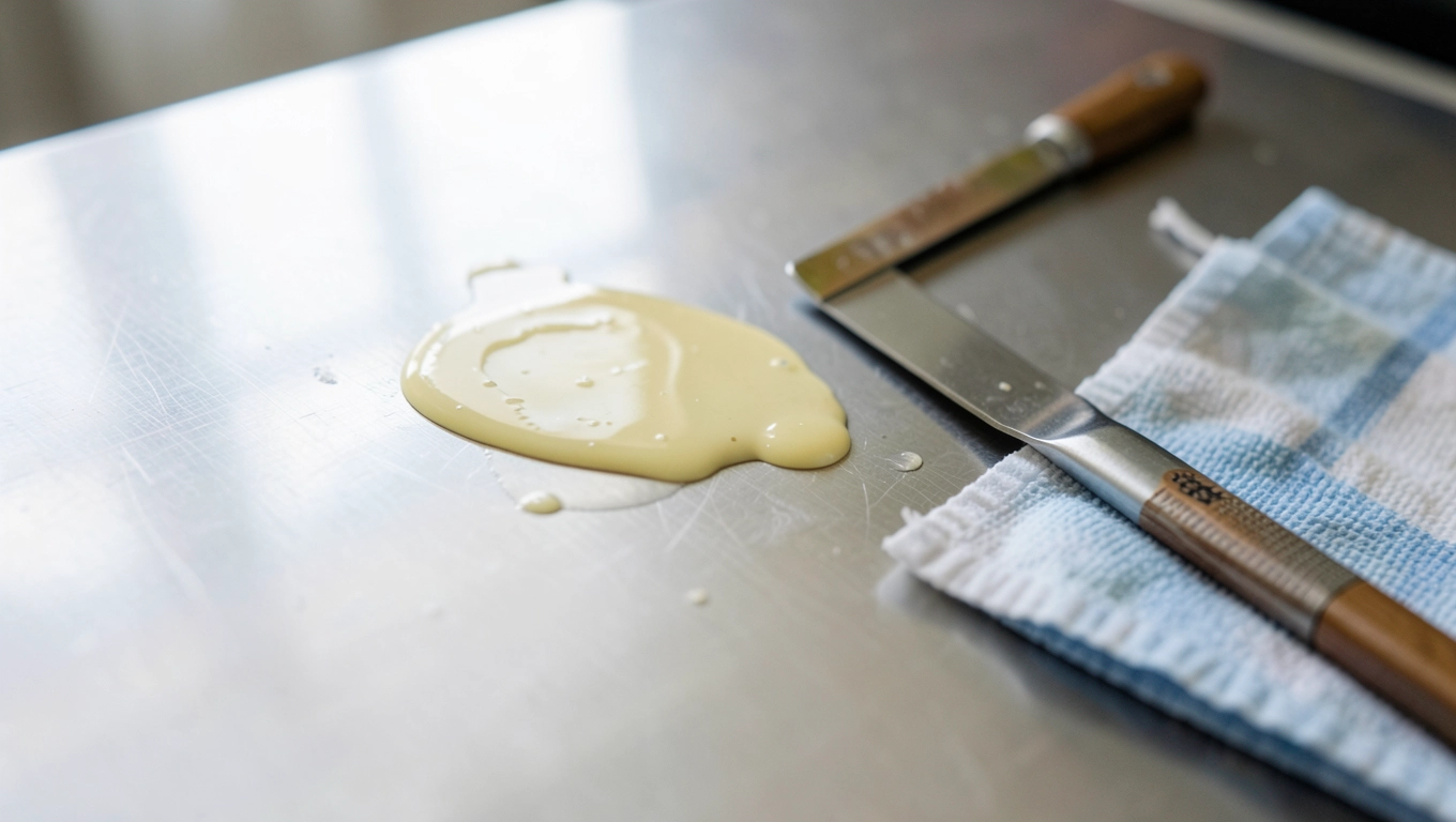 Jak usunąć klej po naklejce z metalu