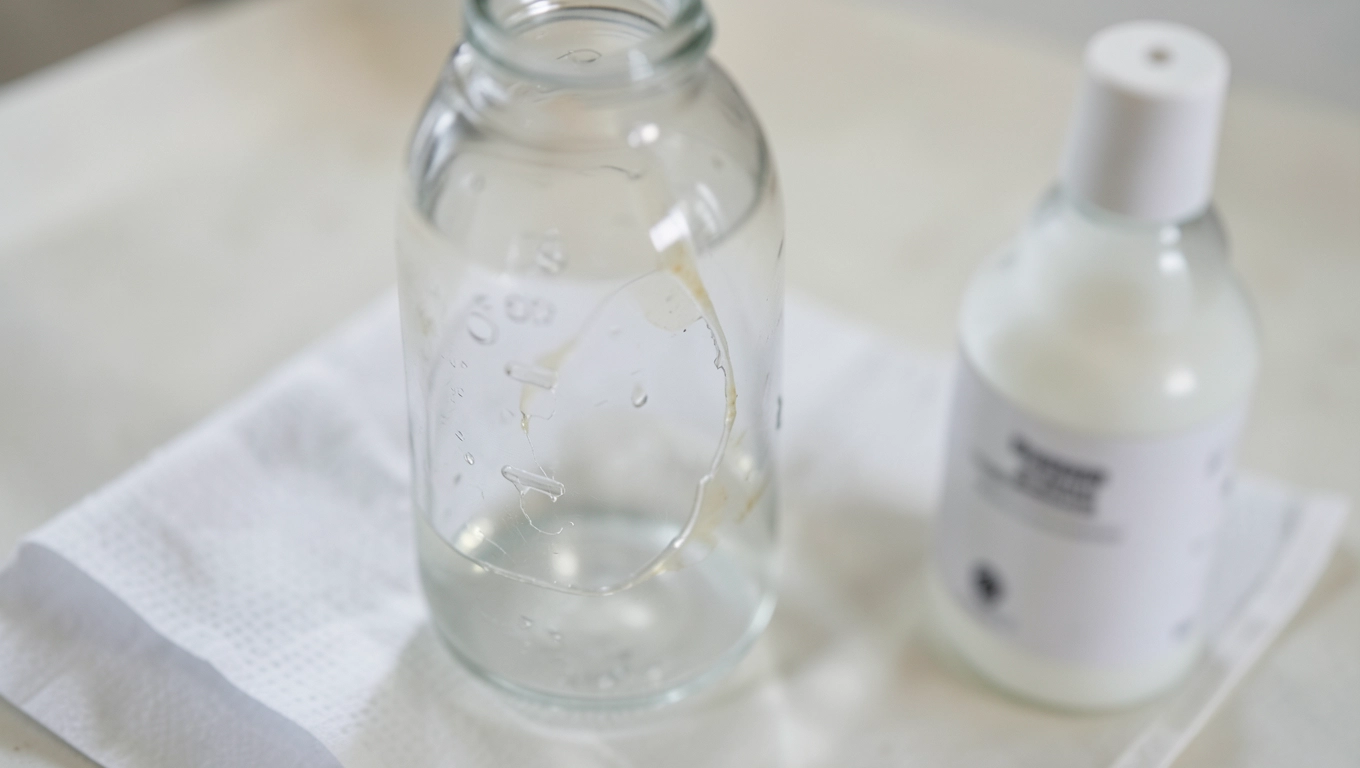 Jak usunąć klej po naklejce z plastiku