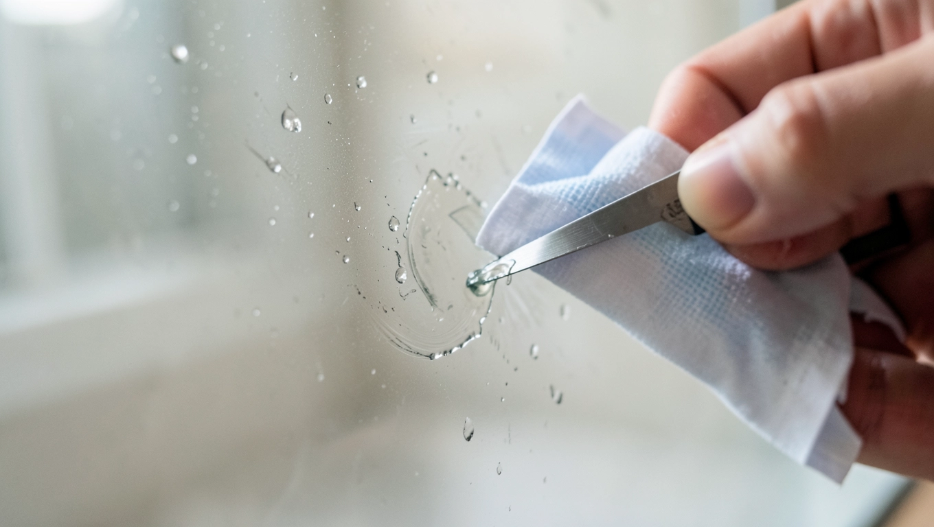 Jak usunąć klej po naklejce z szyby