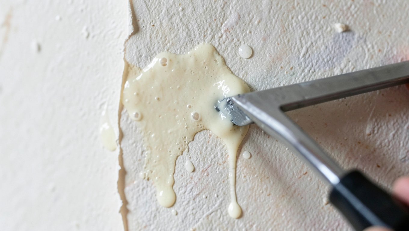 Jak usunąć klej po tapecie samoprzylepnej