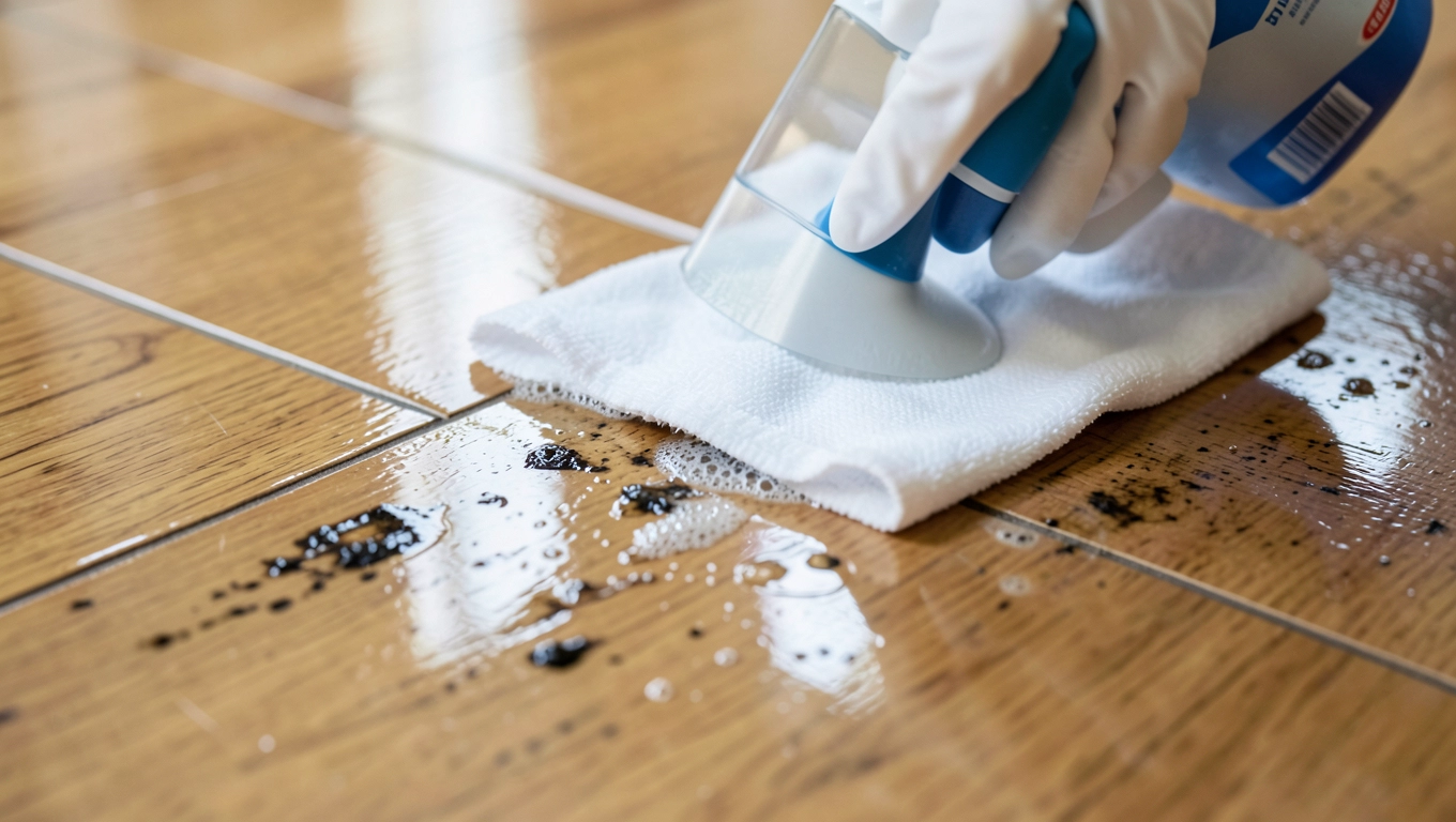 Jak usunąć plamy z paneli podłogowych