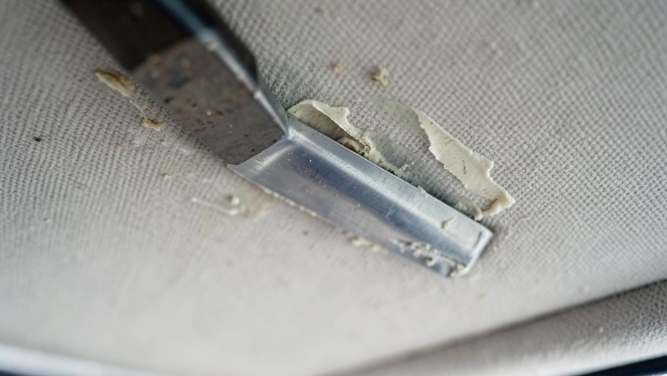 Jak usunąć stary klej z podsufitki