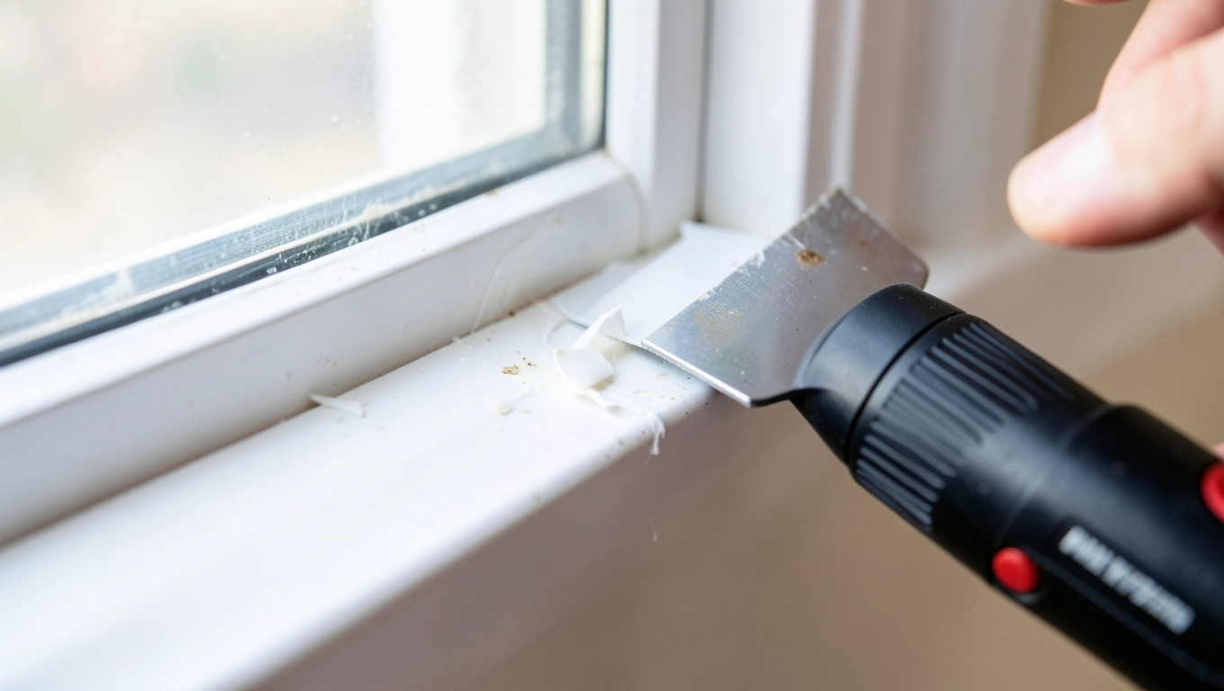 Jak usunąć taśmę klejącą z okna plastikowego