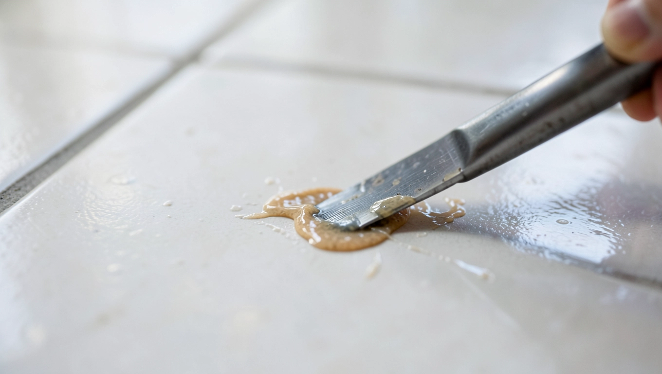 Jak usunąć zaschnięty klej z płytek