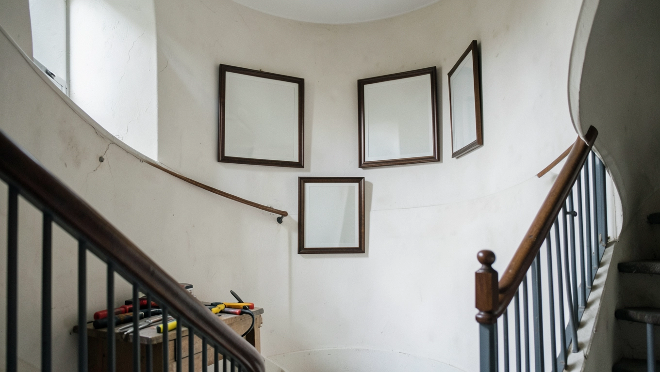 Jak wieszać obrazy na klatce schodowej