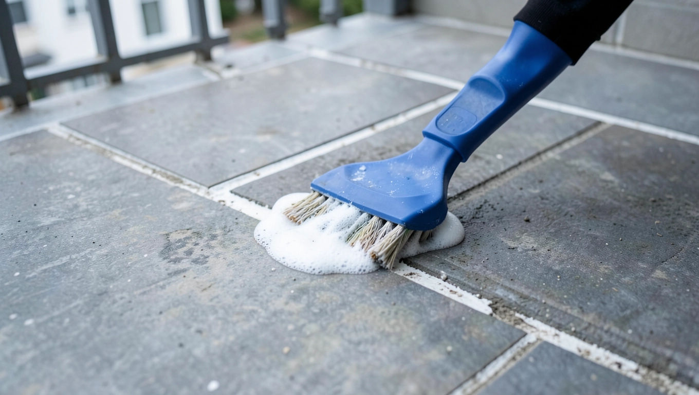 Jak wyczyścić fugi na balkonie