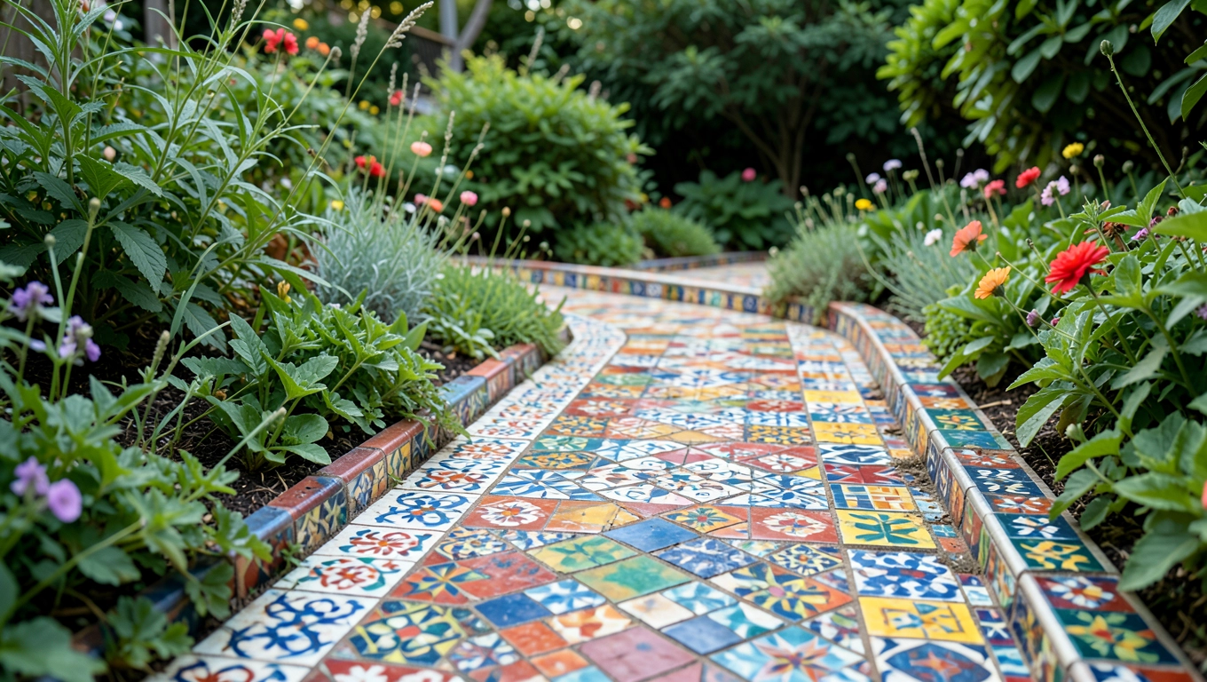 Jak wykorzystać stare kafelki w ogrodzie