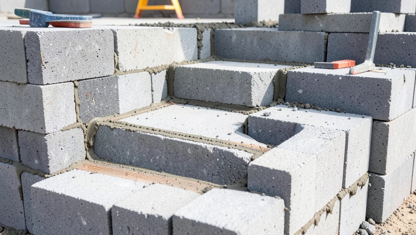 Jak wymurować schody z bloczków betonowych