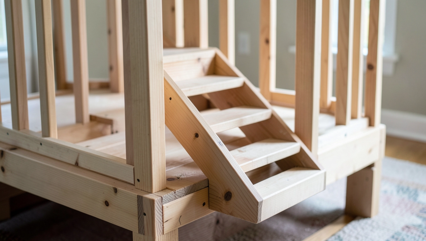 Jak zrobić schody do domku dla dzieci