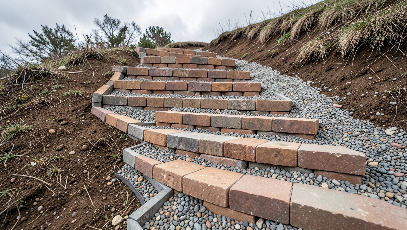 Jak zrobić schody z kostki brukowej