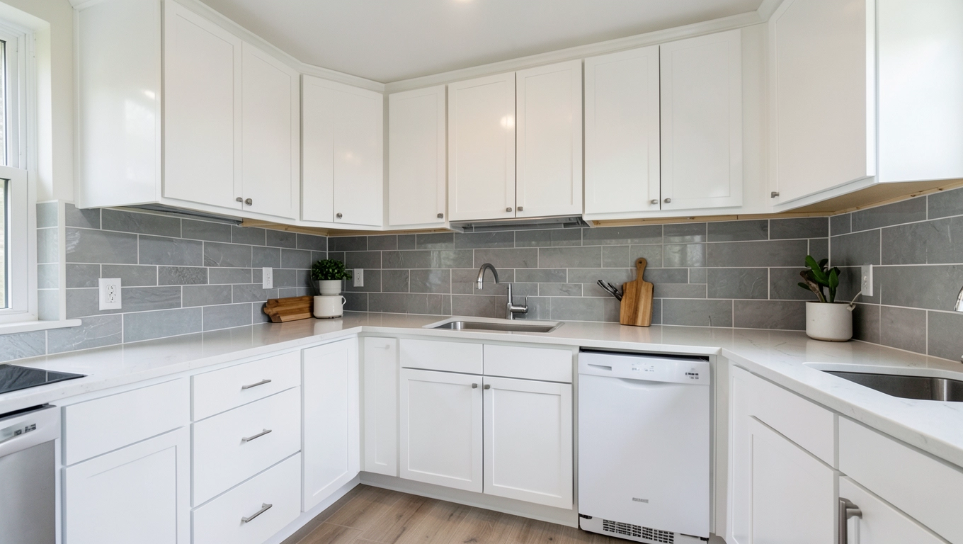 Jakie płytki do białych mebli kuchennych
