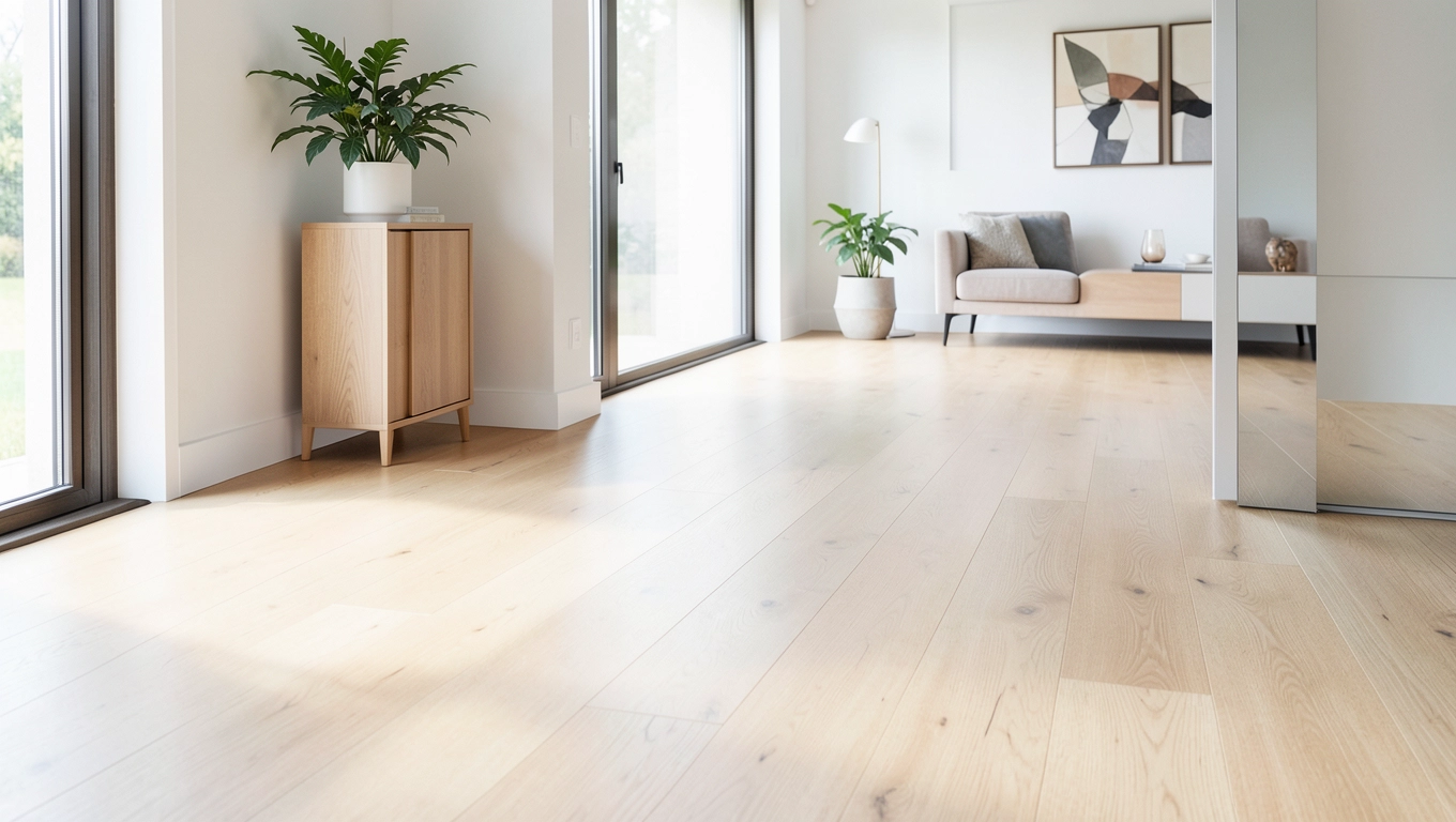 Jasne panele podłogowe aranżacje