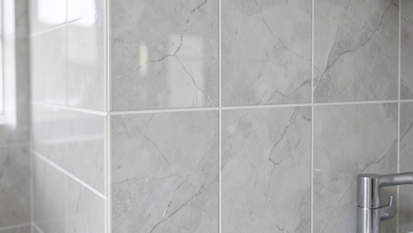 Jasnoszare płytki do łazienki