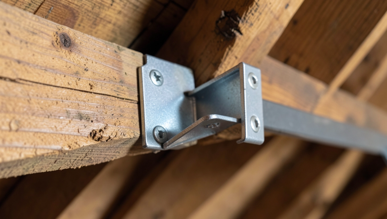 Kątowniki montażowe do schodów strychowych